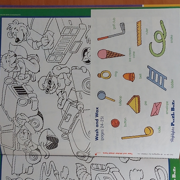 Highlights Puzzle Buzz. Children's puzzle book. stickers included. Like new! - Picture 6 of 11